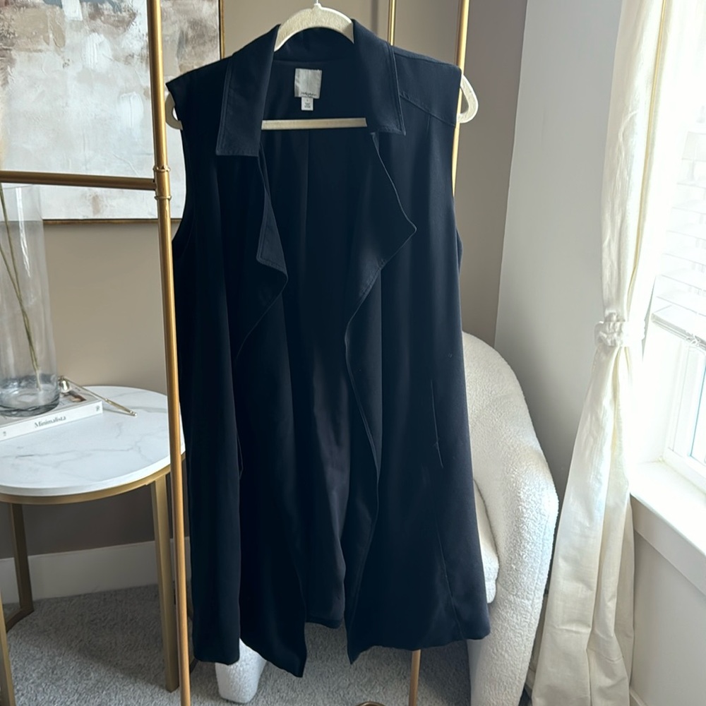 Sleeveless Trench Jacket Vest